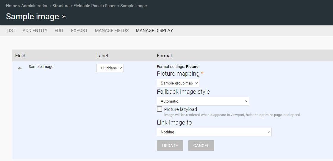 Image output picture