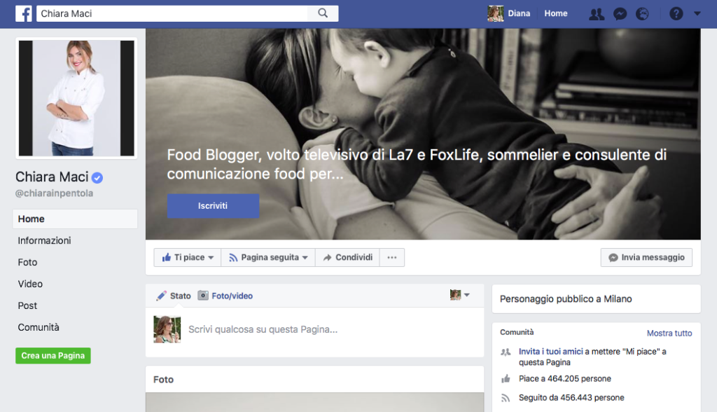 Testo e CTA sulla cover