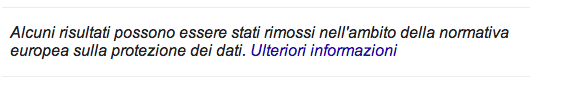 DIRITTO ALL’OBLIO SUL WEB