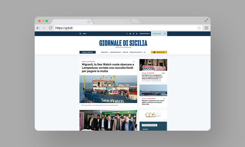 Gds.it cambia pagina. Oggi la svolta digitale del Giornale di Sicilia Spot and Web Press IM